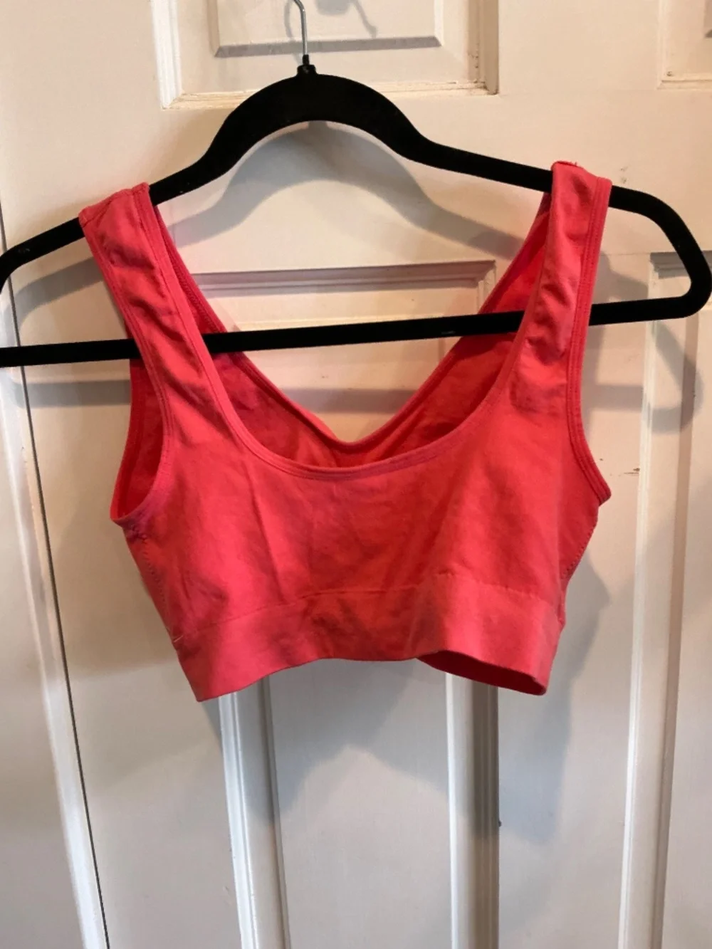 Fun pinkish red pullover bra in plus size xxl!